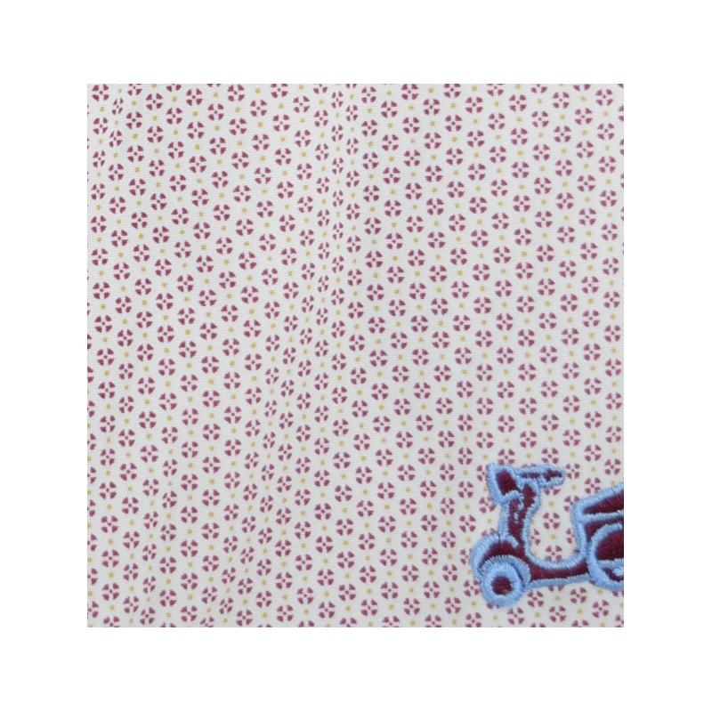 Camisa niño con estampado burdeos 2 Camisa niño con estampado burdeos - Imagen 2