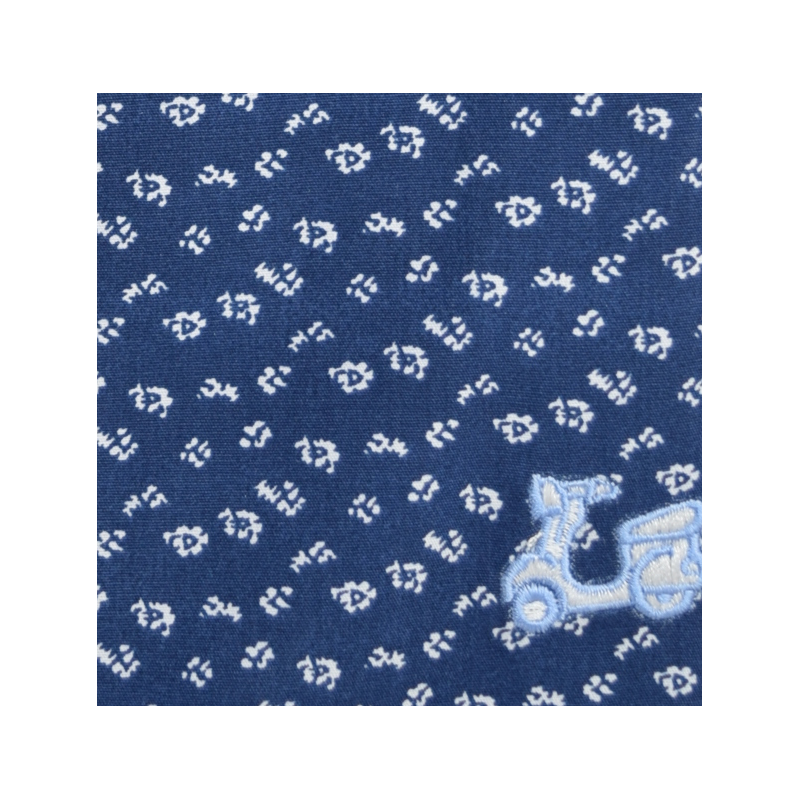 Camisa con estampado de flores cuello italiano 2 Camisa con estampado de flores cuello italiano - Imagen 2