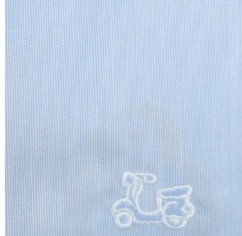 Camisa de milrayas celeste Made in Spain 3 Camisa de milrayas celeste Made in Spain - Imagen 3