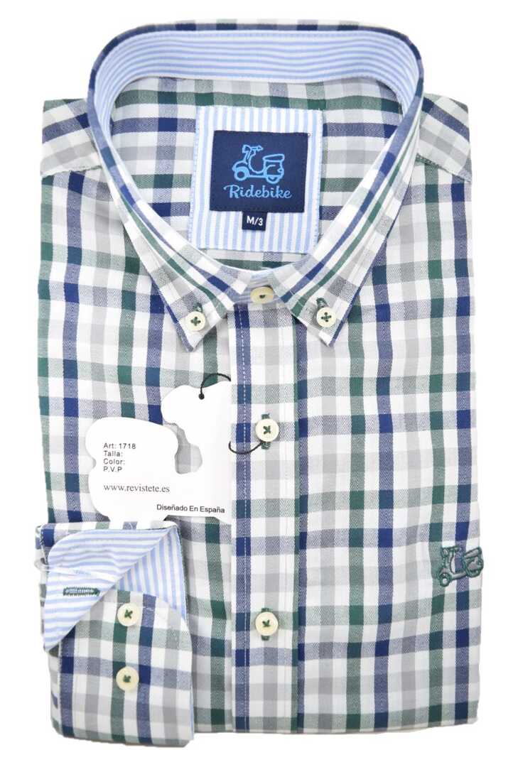 Camisa niño de cuadros viyela 1 Camisa niño de cuadros viyela