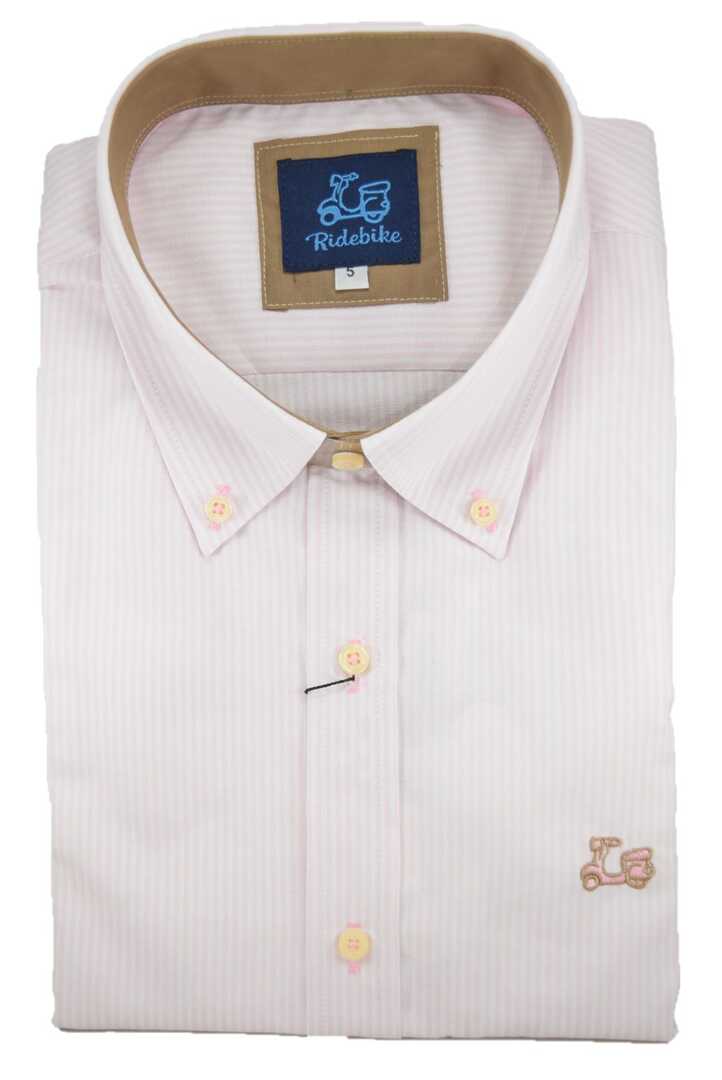 Camisa de rayas Kodak rosa Made in Spain 1 Camisa de rayas Kodak rosa Made in Spain
