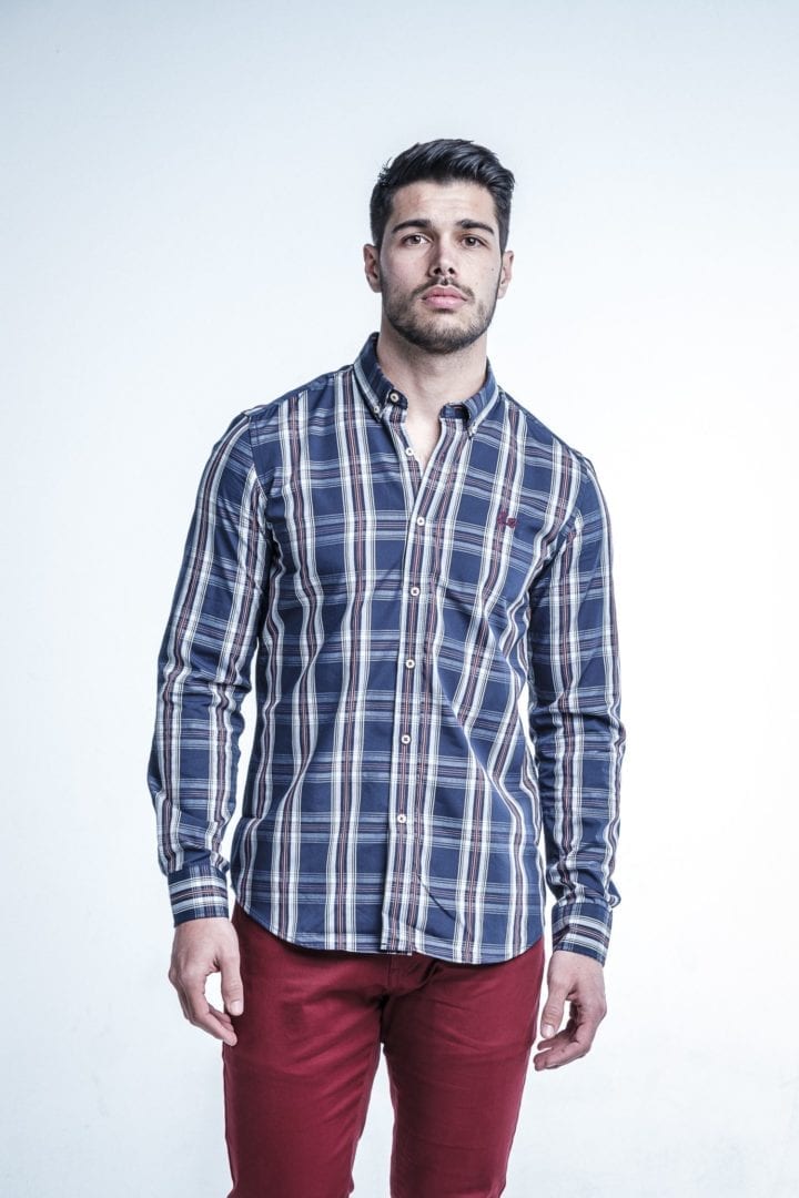 Camisa de Cuadros Fluida 1 Camisa de Cuadros Fluida