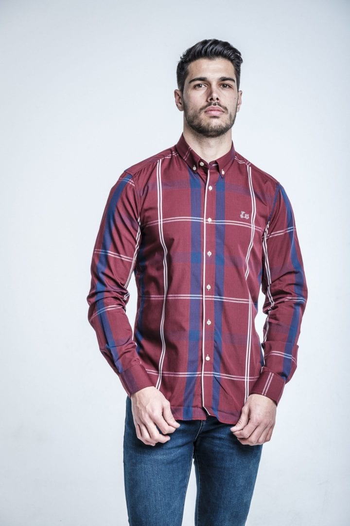 Camisa Roja Líneas 3 Camisa Roja Líneas - Imagen 3