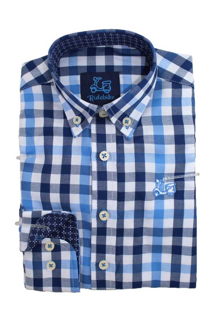 Camisa Niño de Cuadros Azules 1 Camisa Niño de Cuadros Azules