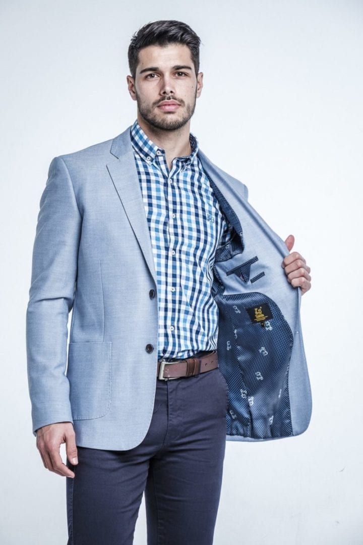 Chaqueta Americana Celeste 1 Chaqueta Americana Celeste