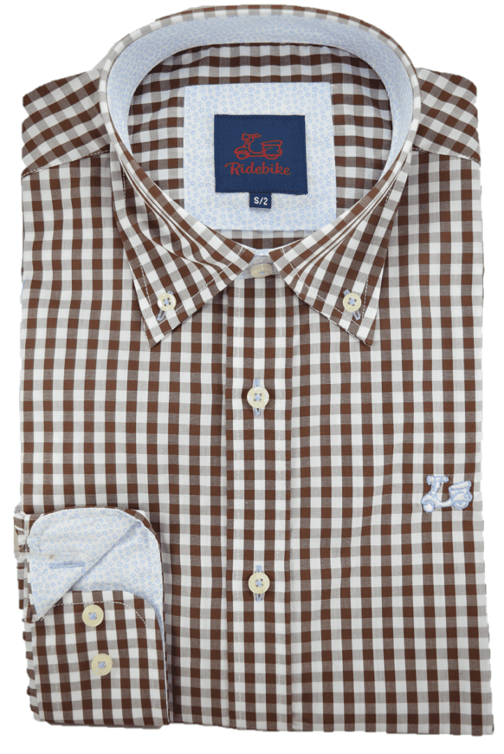 Camisa cuadros marrones 1 Camisa cuadros marrones