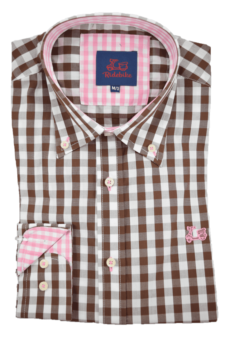Camisa cuadros marrones 1 Camisa cuadros marrones