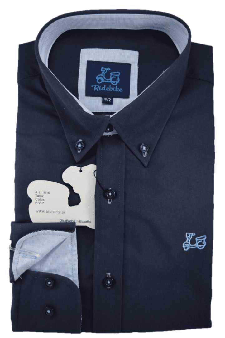 Camisa azul marino 1 Camisa azul marino