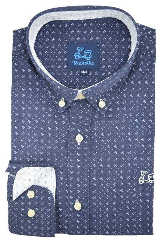 Camisa estampado floral marino 1 Camisa estampado floral marino