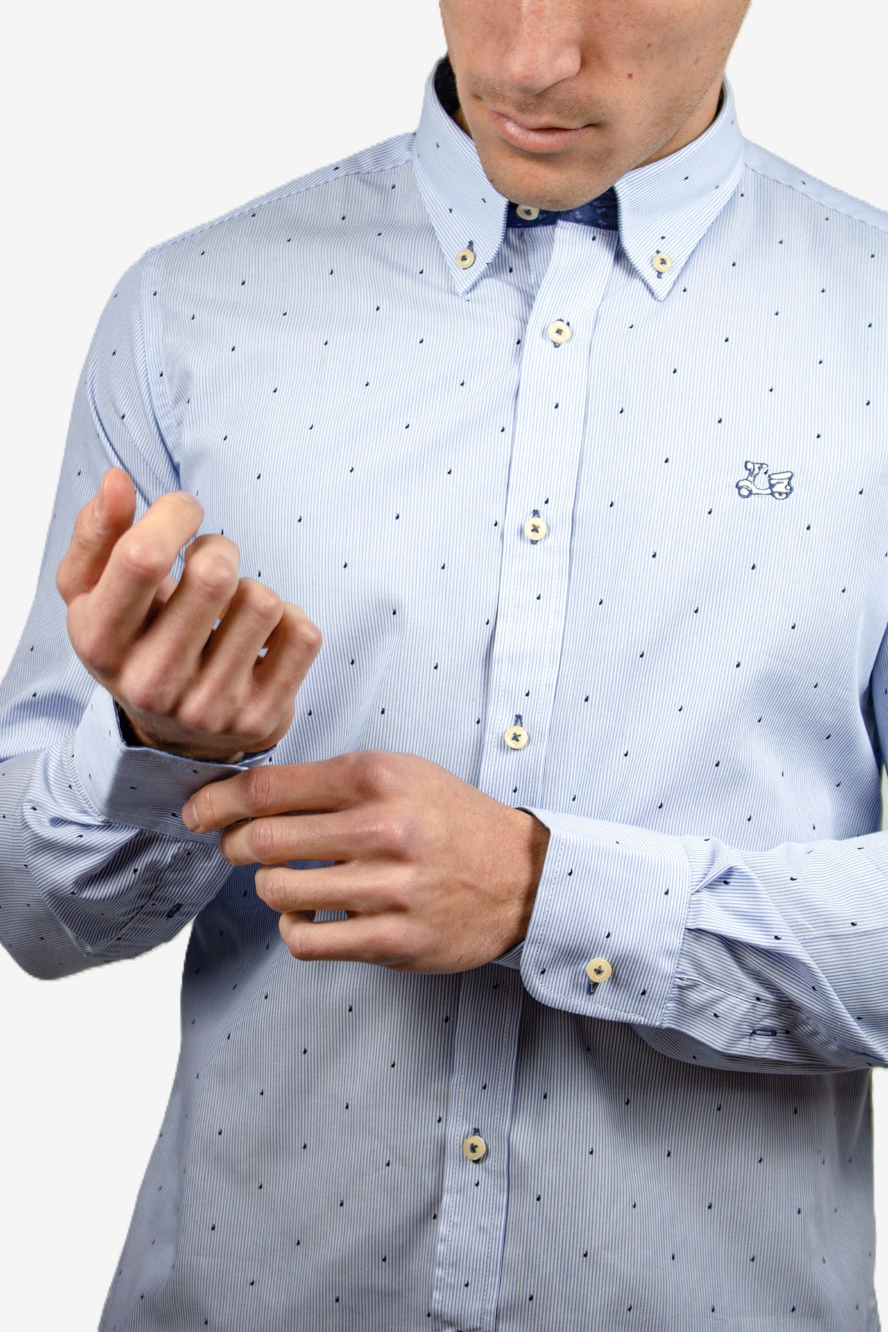 Camisa Milrayas Azul 1 Camisa Milrayas Azul