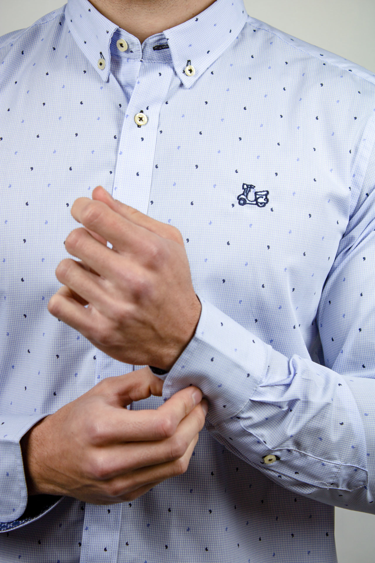 Camisa estructura estampado cachemir 2 Camisa estructura estampado cachemir - Imagen 2